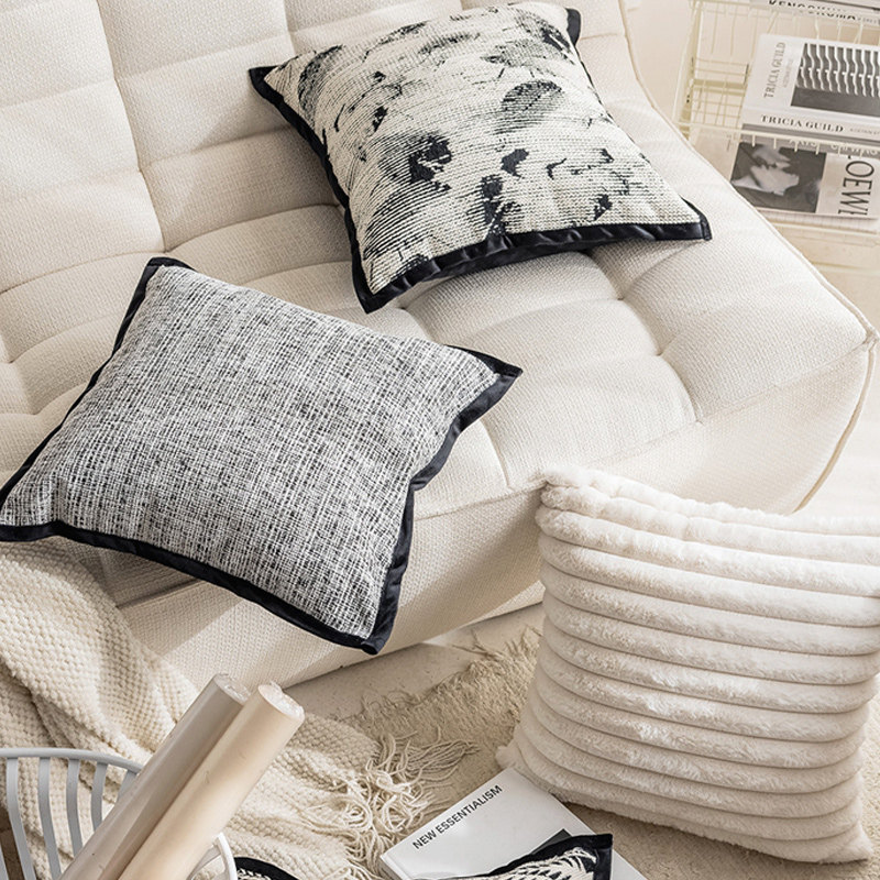 ins风 简约现代沙发抱枕套客厅家居靠枕百搭床头样板间靠垫靠背枕