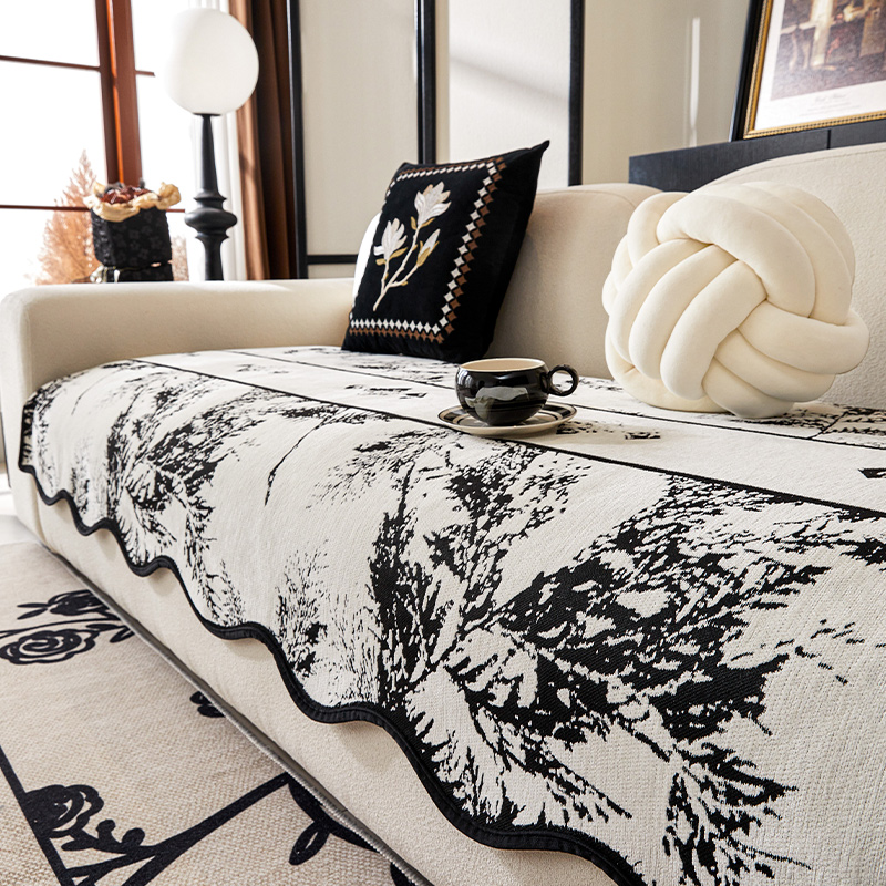 2025新款法式简约异形雪尼尔坐垫