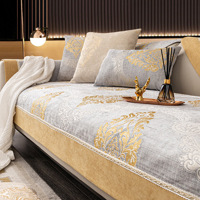 简约风沙发垫四季通用全包垫子轻奢风防滑雪尼尔套罩高端欧式坐垫,居家布艺,沙发垫,淘宝优惠券,粉丝福利购,淘宝优惠卷