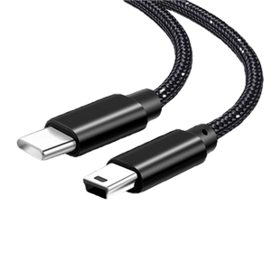 Typec转接MiniUSB数据线550D实时传图照片梯T型口单反充电转换器适用苹果Canon佳能相机连接手机监视器电脑