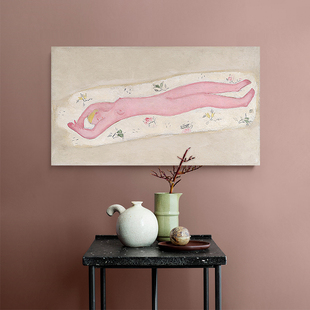 常玉装 画油画全集棵体画客厅玄关卧室床头挂画 饰画画集画册常玉版