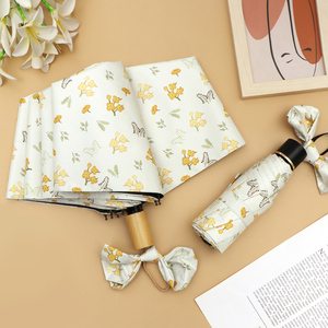 雨伞女学生折叠防晒防紫外线全自动遮阳小巧便携花晴雨两用太阳伞