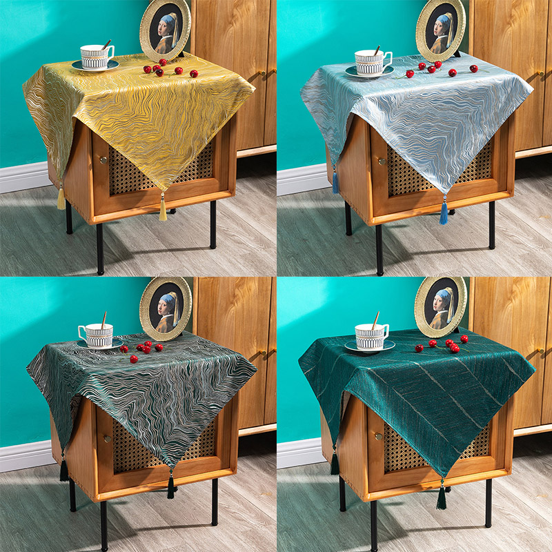 轻奢盖布高档北欧电视机打印机防尘保护罩布艺床头柜盖巾布样板间,居家布艺,万能盖巾,淘宝优惠券,粉丝福利购,淘宝优惠卷