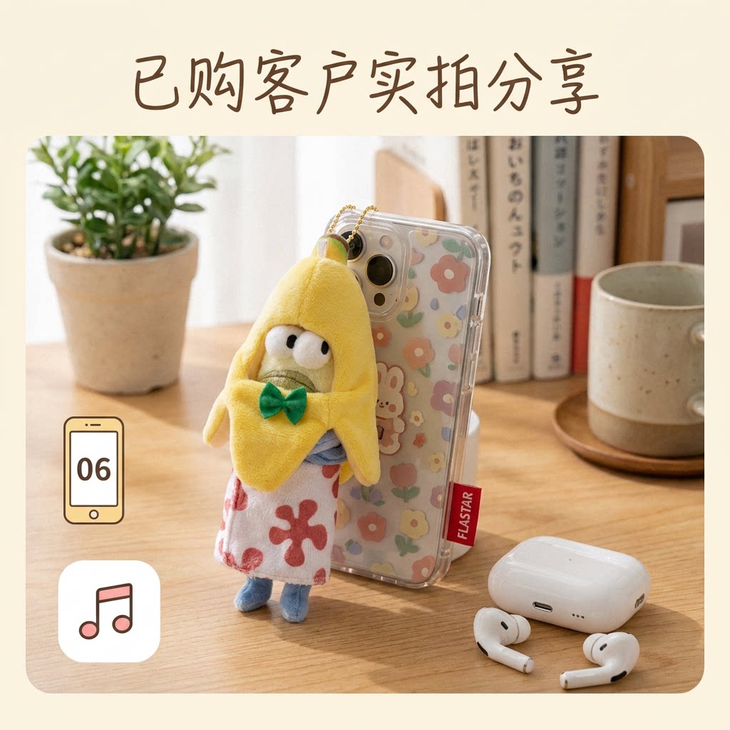 日本正版比奇堡花裙比耶鱼包挂件