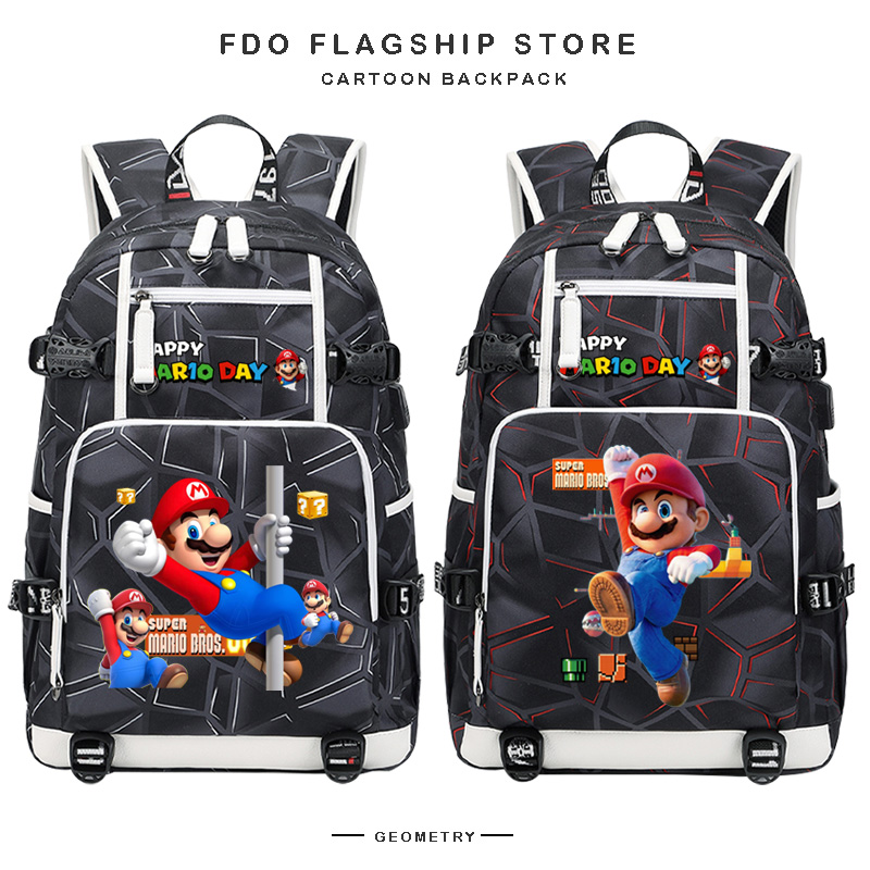 男童书包马里奥游戏周边双肩包
