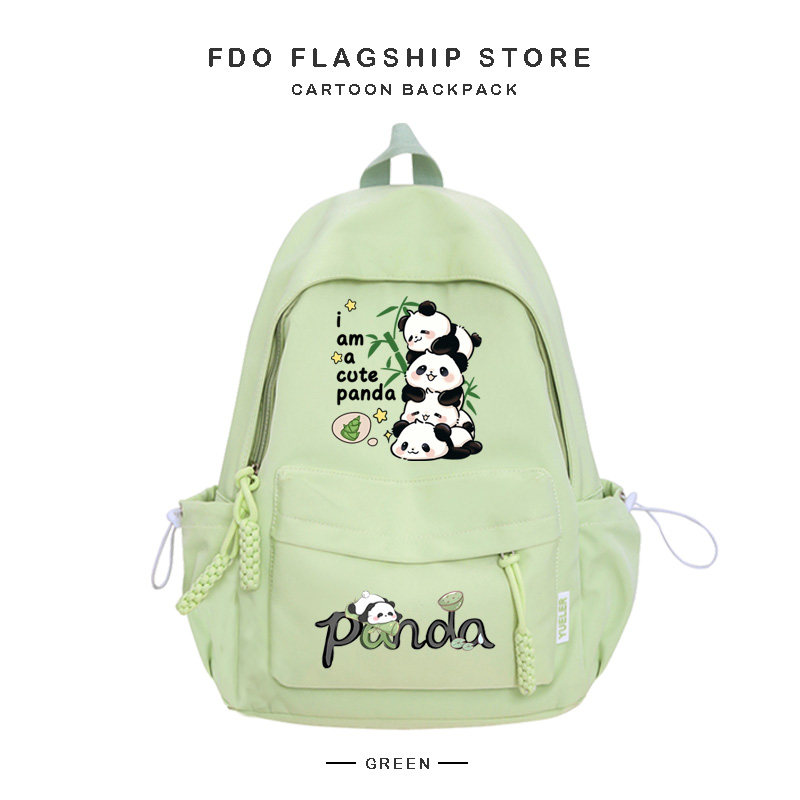 熊猫可爱女生书包儿童高颜值小学生护脊大容量双肩包超轻便背包