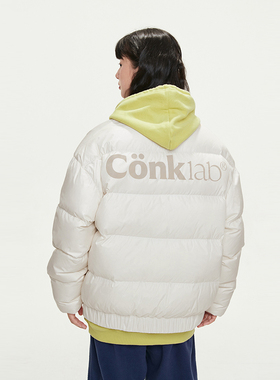 conklab2024新款韩版立领logo基础羽绒服国潮情侣加厚宽松外套冬