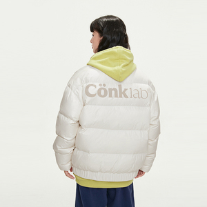 conklab2022新款韩版立领logo基础羽绒服国潮情侣加厚宽松外套冬