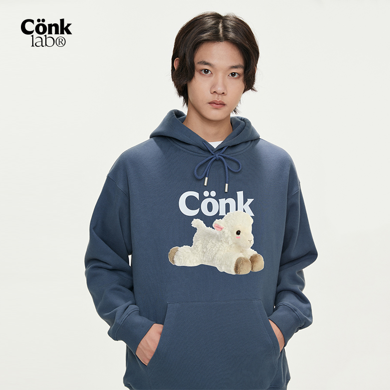 CONKLAB小羊重磅连帽卫衣2025新款男宽松情侣装外套春秋潮牌帽衫,男装,卫衣,淘宝优惠券,粉丝福利购,淘宝优惠卷