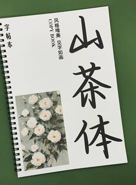 山茶体练字帖文案金句作文素材中学生成人女生语录小说语录临摹本
