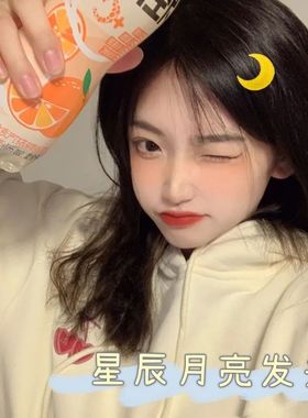 ins黄色闪粉月亮发夹亚克力发卡美少女战士水冰月同款边夹刘海夹