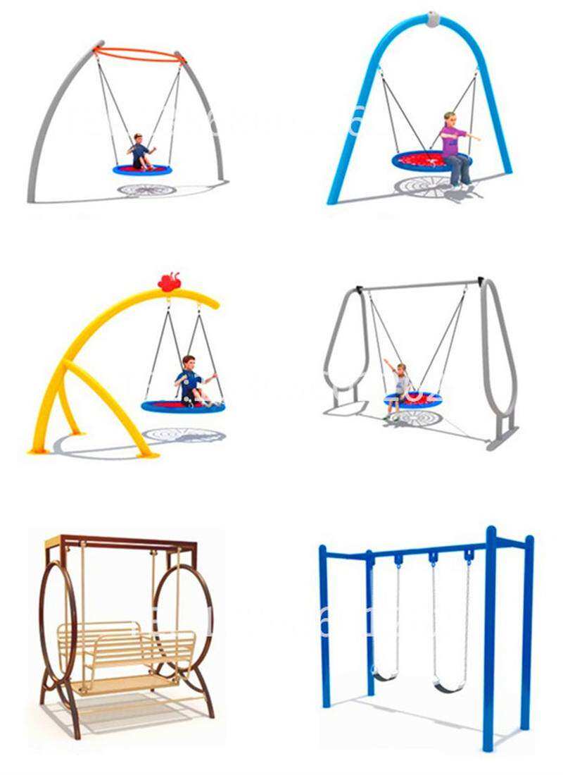 户外秋千幼儿轮胎秋千设备景区编织秋千吊椅定做小区玩具健身器材