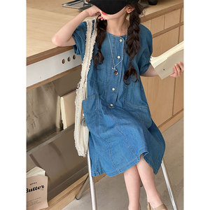 PAUL童装 韩国套装女童夏装短袖连衣裙2026新款大童儿童裙子女孩