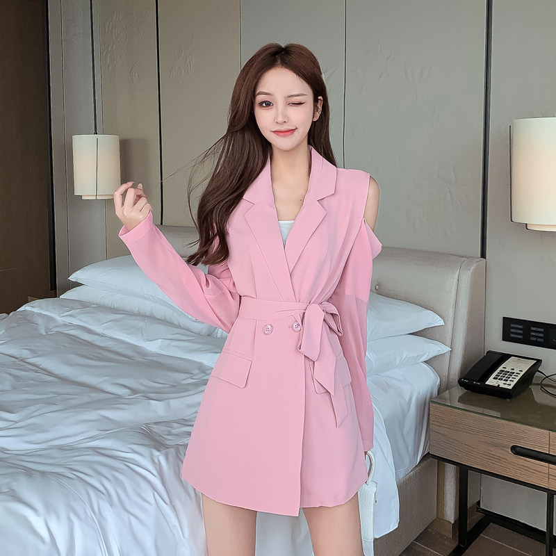 小香风西装套装女名媛2020新款洋气防晒雪纺外套短裤小个子两件套