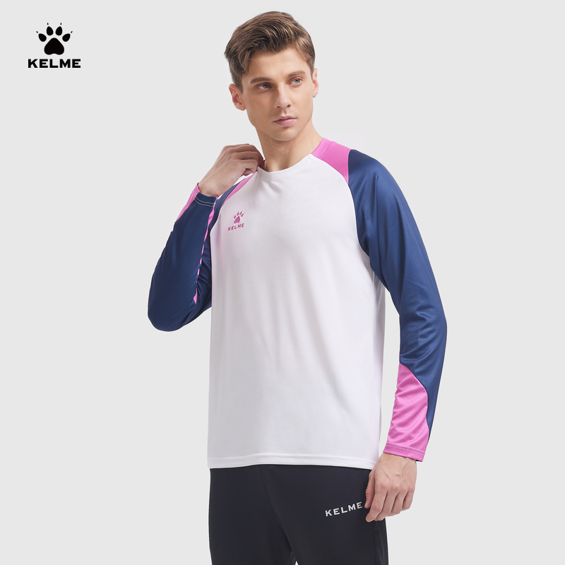 卡尔美长袖训练服跑步运动上衣