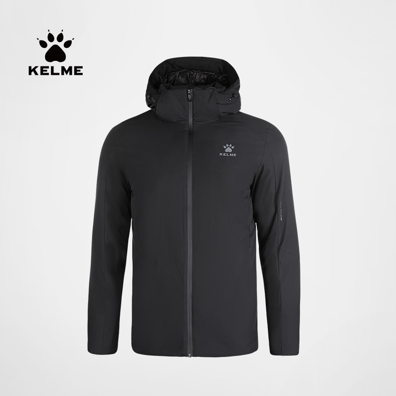 KELME卡尔美 正品男装连帽羽绒服秋冬季保暖运动外套防风羽绒夹克