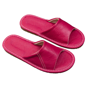 夏季高端头层牛皮凉拖鞋女士春秋家居家用防滑静音软底宿舍不臭脚