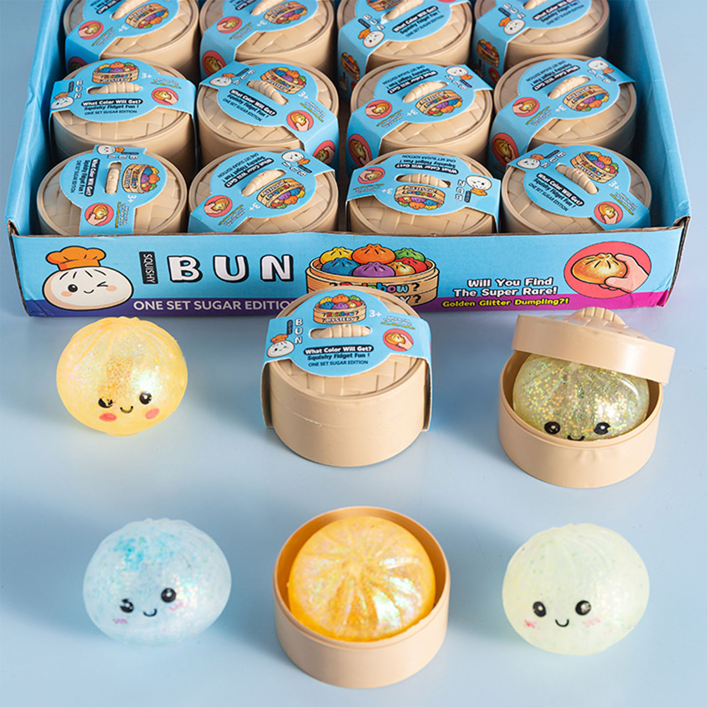 解压金粉包子小学生节日奖品礼物