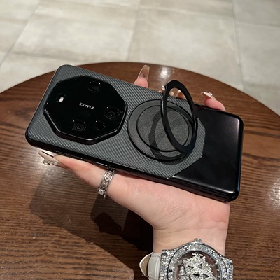 适用华为mate60碳纤维纹旋转支架