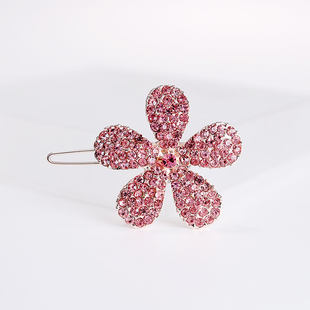 花朵发夹侧边青蛙扣一字夹边夹女侧边高级感刘海夹前额小夹子头饰