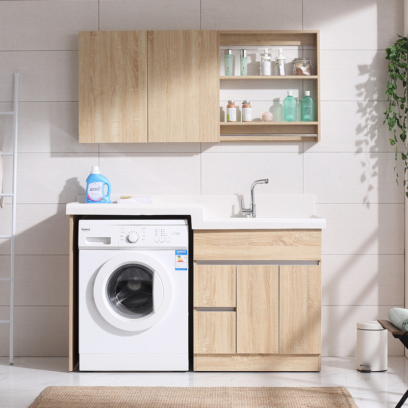 实木洗衣柜组合阳台洗衣机柜子伴侣带搓板池水槽一体台盆|ruв категории награду материалов, туалетные принадлежности, сантехника, мебель, в ванной шкафы комбинации - от Buy2taobao.com для оказания профессиональной услуги покупки агента Taobao