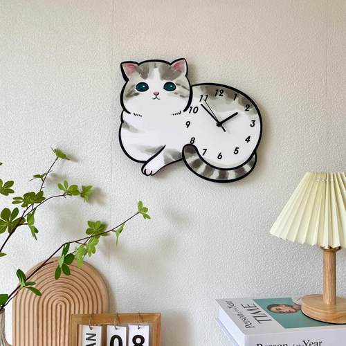 猫咪创意钟表进店看实拍视频