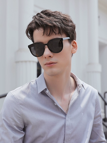 美莉思源 Антирадиационные солнцезащитные очки, по фигуре, популярно в интернете, в корейском стиле, защита от ультрафиолета