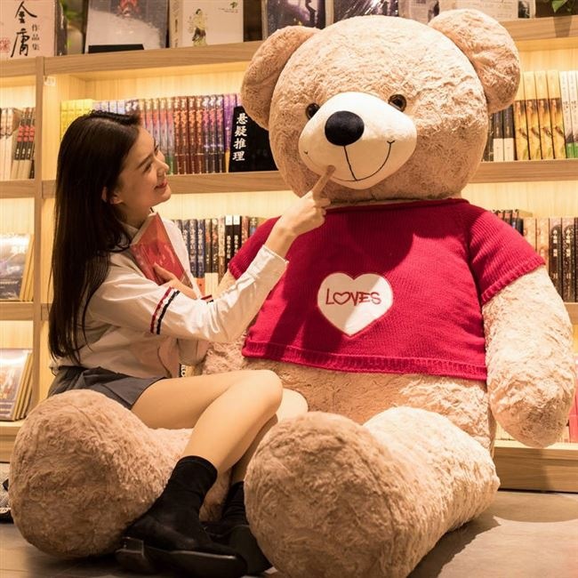日本毛绒玩具熊公仔女生特大号抱抱熊泰迪熊超大娃娃生日礼物玩偶