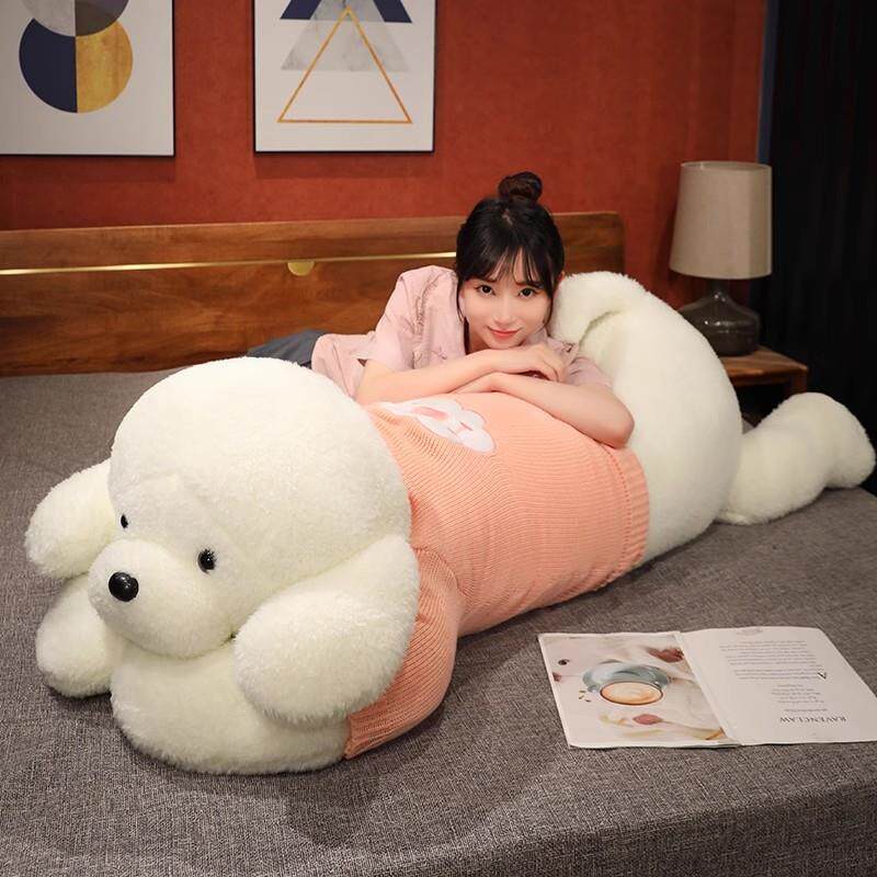 日本品质玩偶睡觉抱女生床上抱着睡觉夹腿娃娃狗狗毛绒Q玩具大号
