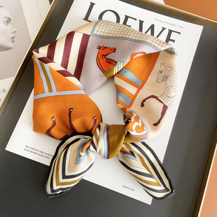 真丝羊毛丝巾围巾羊绒小方巾女秋冬季薄款高级感三角护颈围脖送礼