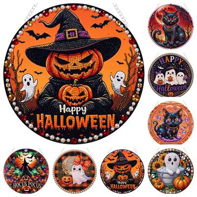 Halloween 2D Acrylic Diamond Painting Pendant 钻石画挂件装饰
