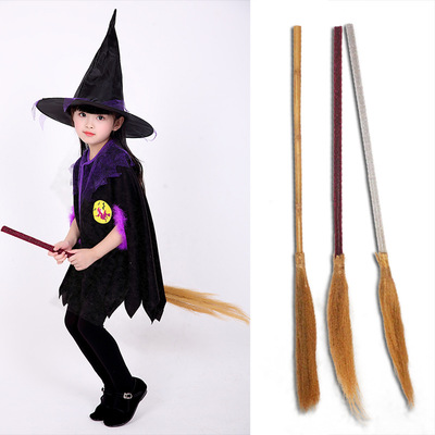 Halloween cosplay magic broomstick witch props万圣节
