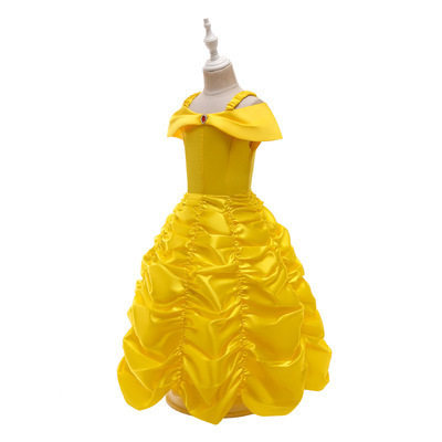 Halloween Yellow Princess Dress Girls Dress万圣节儿童连衣裙