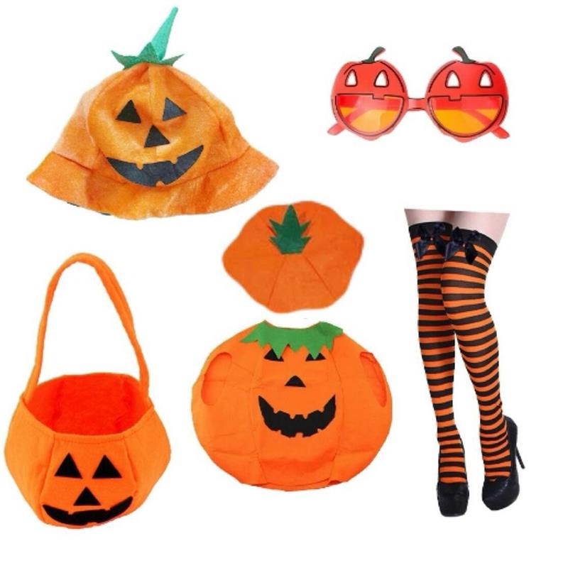 Halloween pumpkin costume pumpkin hat万圣节南瓜装扮服饰帽子