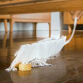 床底清扫神器静电除尘掸床下灰尘清理家用大扫除缝隙清洁鸡毛掸子