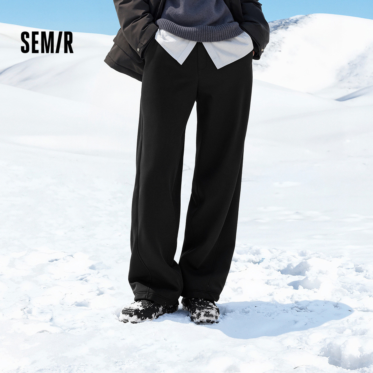 森马休闲裤男冬加厚加绒保暖宽松直筒裤2025新款基础百搭针织裤子,男装,休闲裤,淘宝优惠券,粉丝福利购,淘宝优惠卷