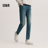 森马牛仔裤 小脚长裤 男生春季 森柔 复古多色水洗裤 子修身 时尚 百搭