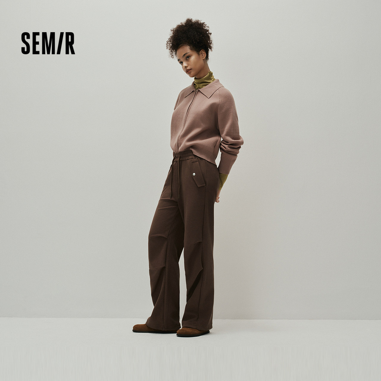 [商场同款]森马休闲裤女纯色阔腿裤时尚百搭2025新款秋季卫裤潮酷,女装/女士精品,休闲裤,淘宝优惠券,粉丝福利购,淘宝优惠卷