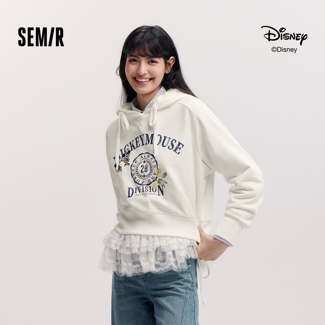 [商场同款]森马迪士尼米奇家族合作系列卫衣女短款2025新款春上衣,女装/女士精品,卫衣/绒衫,淘宝优惠券,粉丝福利购,淘宝优惠卷