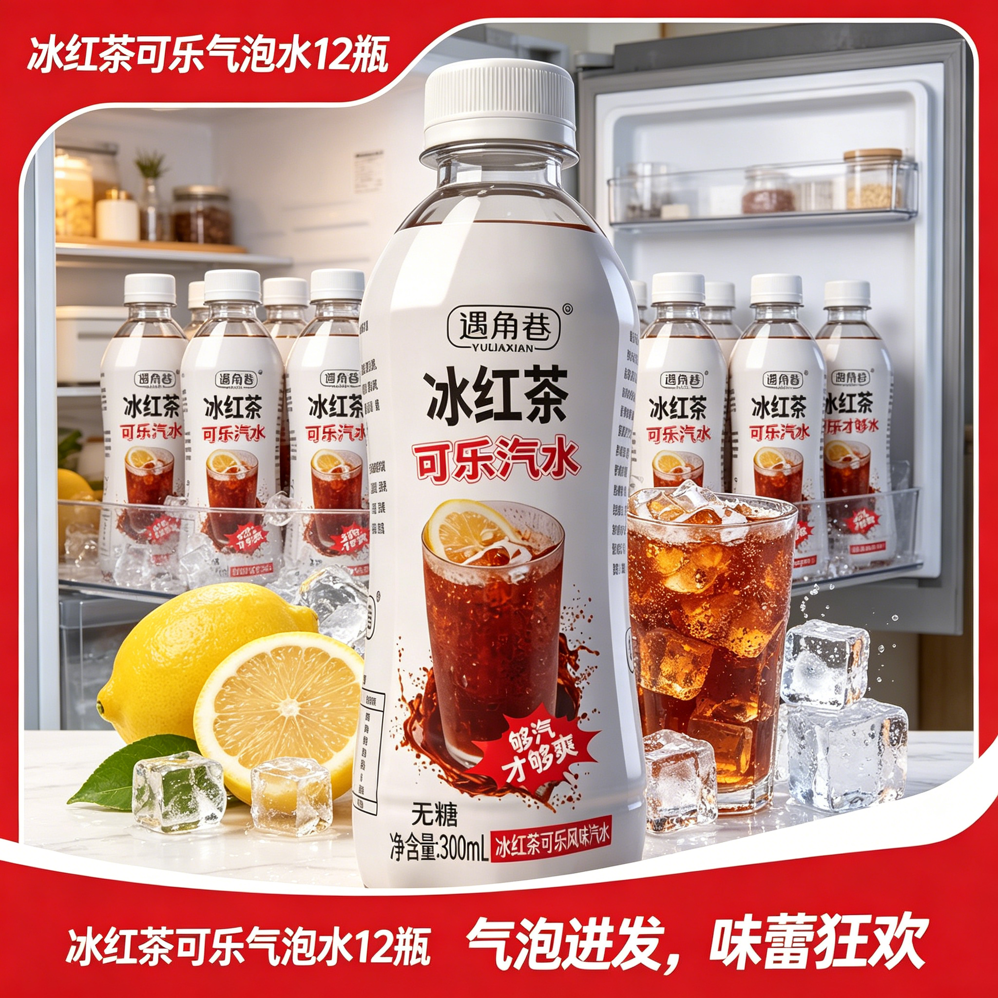 冰红茶可乐汽水饮品整箱爆款推荐