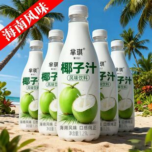 整箱大瓶1.25L椰子汁海南风味饮品高端商用聚会大餐常备清爽可口