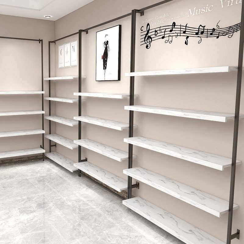 定做女鞋店上墙鞋架展示架商场店铺装修鞋货展示柜简约好看鞋货架