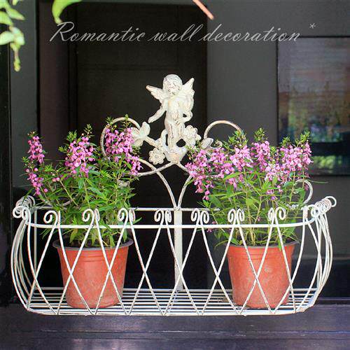 花架墙上壁挂户外庭院墙面悬挂室外花园布置装饰台窗台置物架