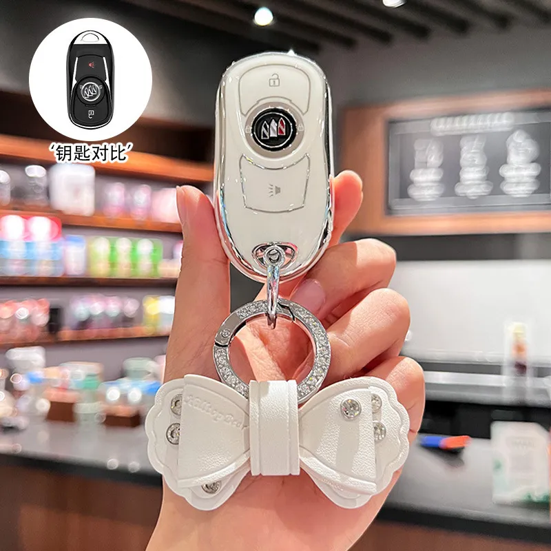 适用别克君威钥匙套昂科威君越gl8昂科拉gl6昂科旗微蓝velite6扣