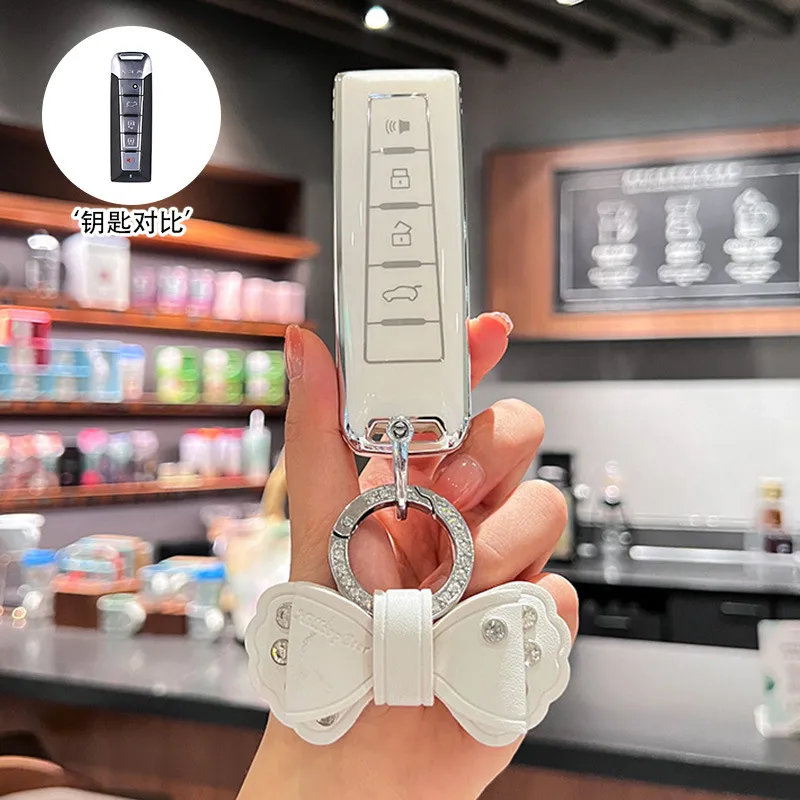 适用魏派钥匙套vv7车vv6摩卡vv5长城wey壳扣包新魏牌拿铁汽车女士