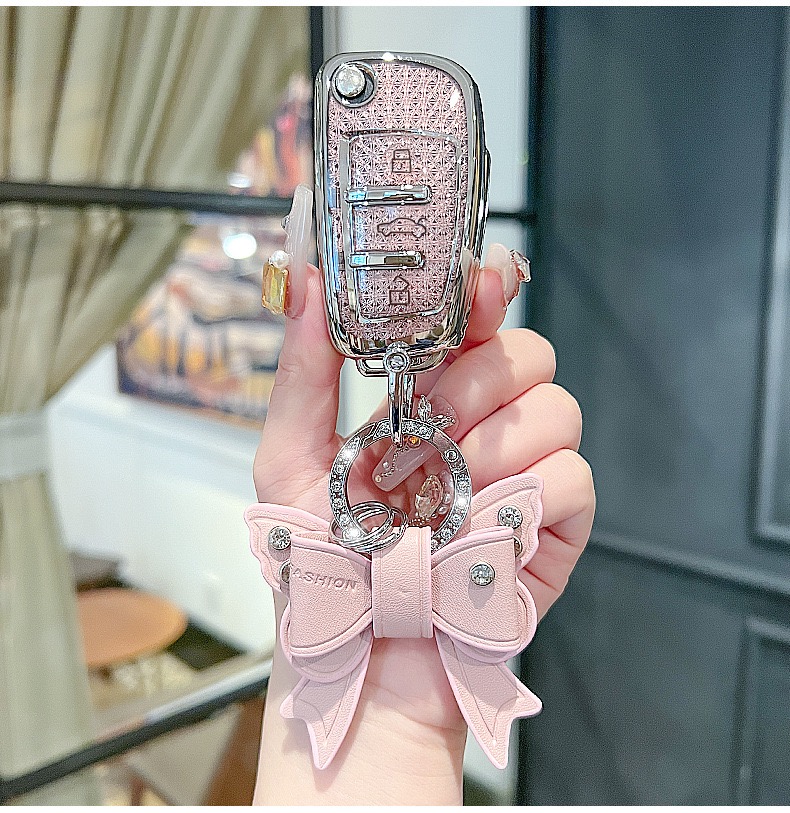 适用奥迪q2l钥匙套a6l q3 a4l车q5l a3l a5 a7l tt q4etron扣S3壳