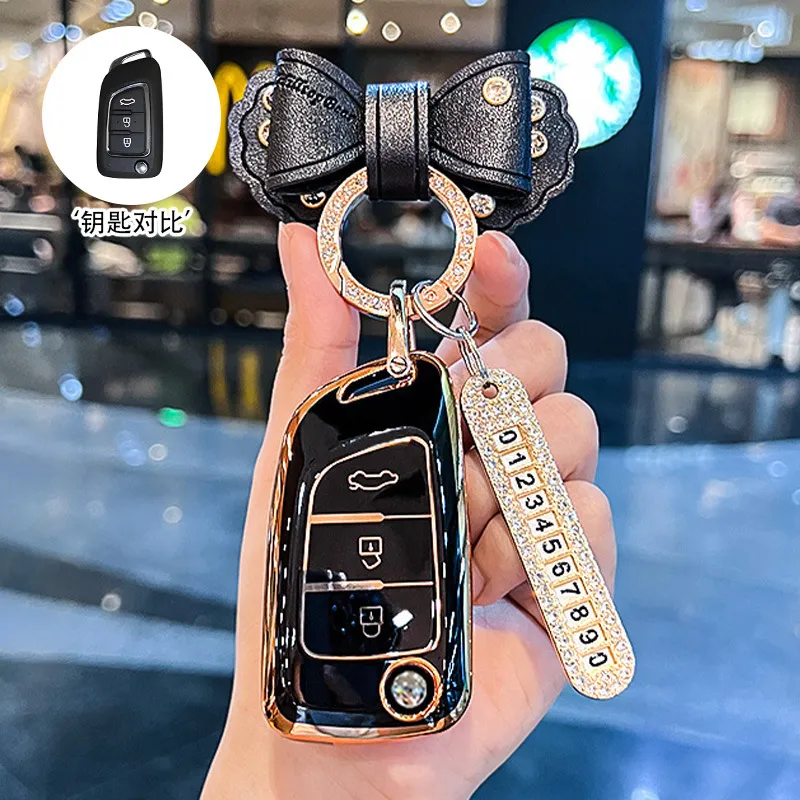 适用东风风神ax7钥匙套ax3/ax4高档ax5东风风度MX5时尚a30车包扣