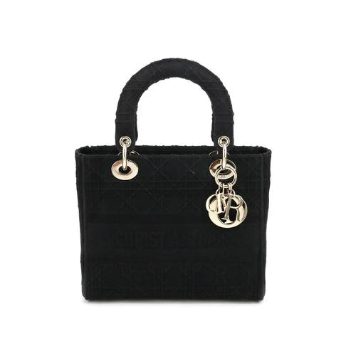 99新正品Dior（迪奥）单肩包四格戴妃包lady dior帆布