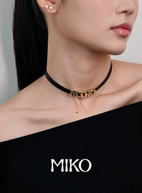 春季上新羊皮绳choker黑色颈链女项圈朋克时尚中性简约项链