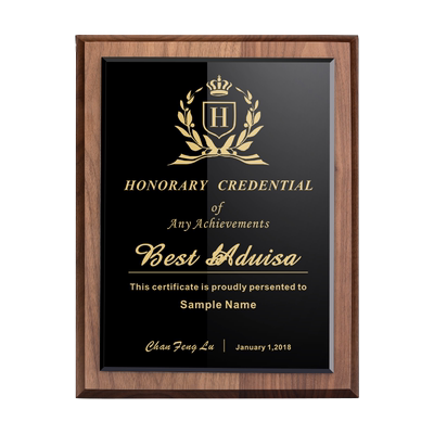 荣誉实木牌匾定制